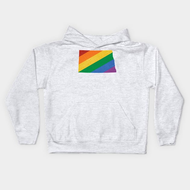 North Dakota Pride Kids Hoodie by juniperandspruce